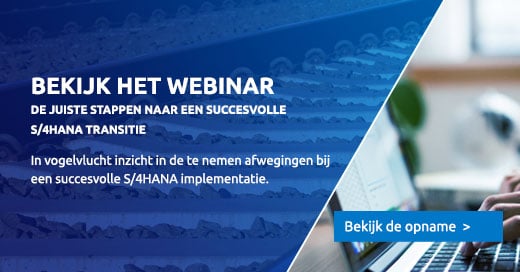 Webinar S/4HANA transitie