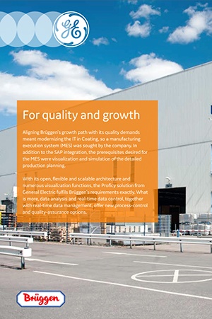 Reference story: Bruggen optimizes production control with GE Digital (MES)