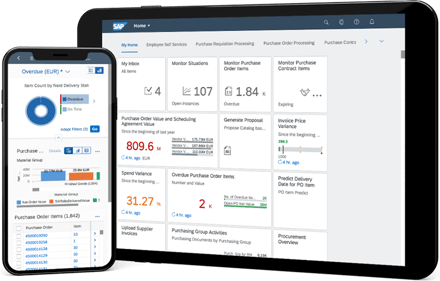 SAP S4HANA New Interface Fiori - bron: SAP